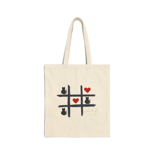 Tic Tac Cat  Canvas Tote Bag